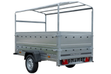 UNITRAILER Kippanhänger Garden Trailer 230: Robuster PKW-Anhänger mit Stützrad, Hochplane, hohen Bordwänden!