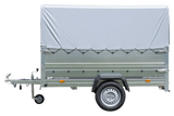 UNITRAILER Kippanhänger Garden Trailer 230: Robuster PKW-Anhänger mit Stützrad, Hochplane, hohen Bordwänden!