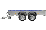 UNITRAILER Gartenanhänger 264/2 Kipp: Robuster Zweiachser mit Stützrad & Blauer Plane