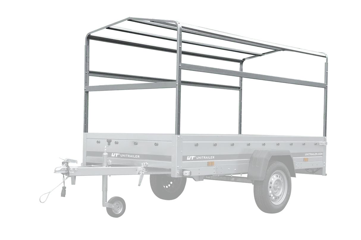 UNITRAILER GARDEN 265/2 Kipp Zweiachs-PKW-Anhänger mit Hochplane und robustem Rahmen