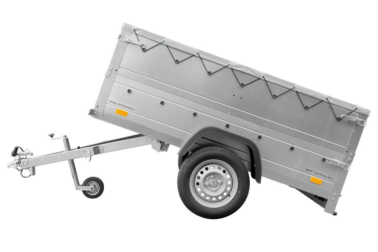 UNITRAILER GARDEN TRAILER 200 KIPP: Kippbarer PKW-Anhänger mit Bordwänden & Zubehör