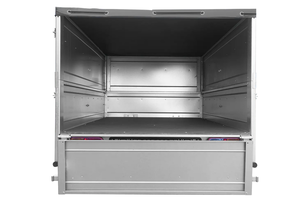 UNITRAILER GARDEN TRAILER 200 KIPP: Kippbarer PKW-Anhänger mit Bordwänden & Zubehör