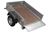 Vielseitiger Kippbarer Gartenanhänger: 750kg Lasten, 150x106cm Ladefläche, platzsparend