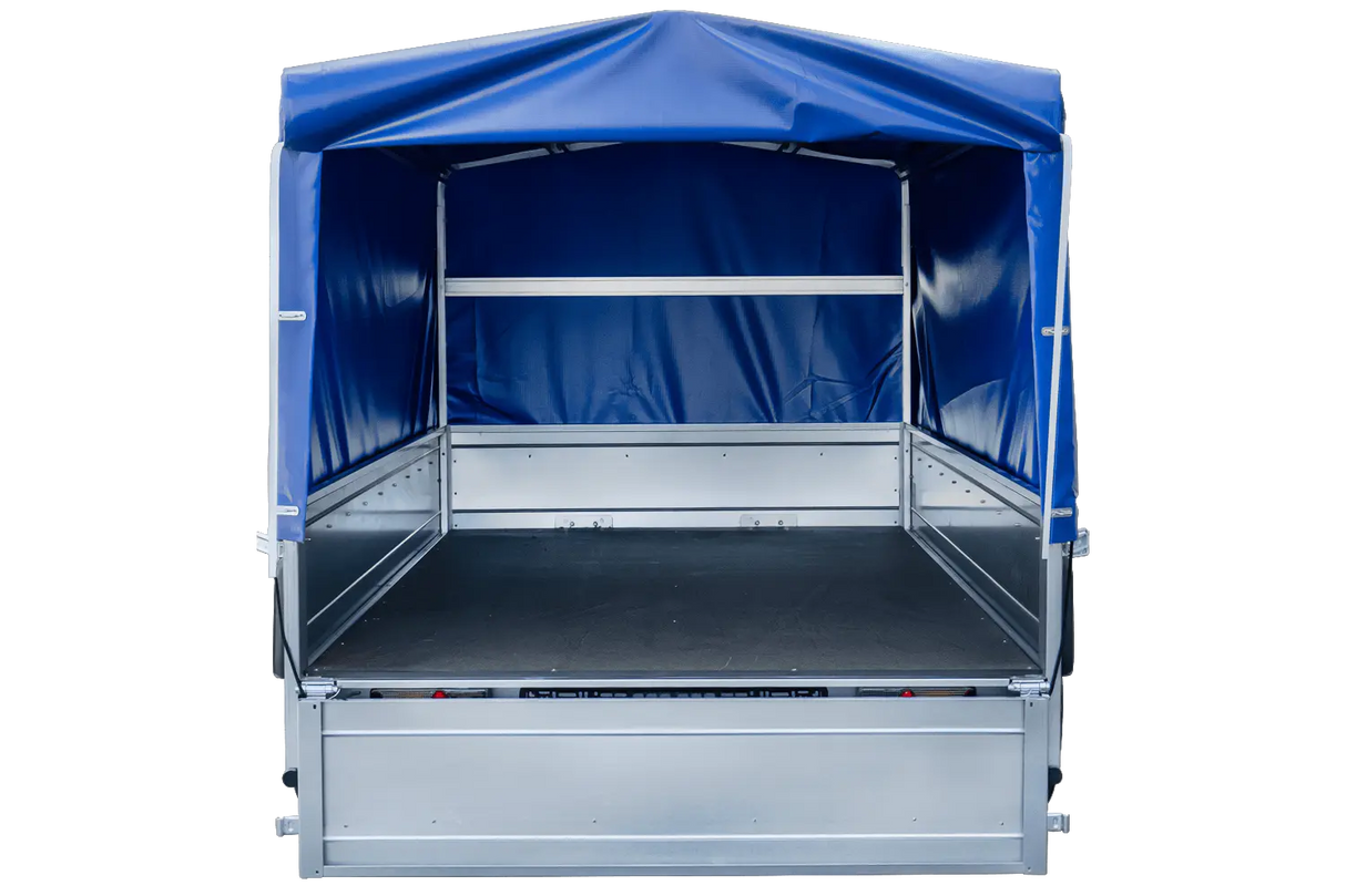 UNITRAILER GARDEN 264 KIPP PKW-Anhänger: Große Ladefläche, Hochplane, Spriegel, Stützrad