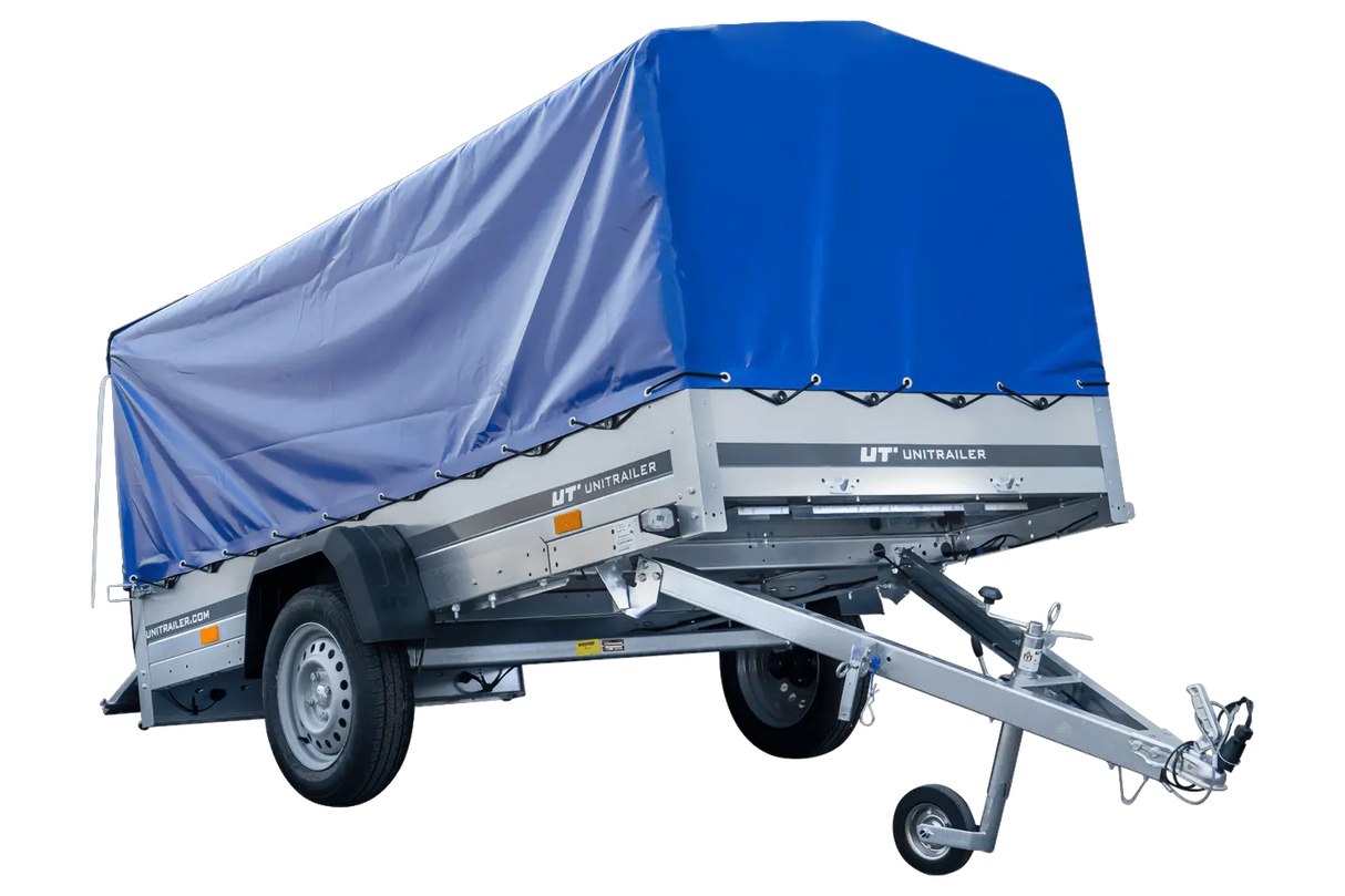 UNITRAILER GARDEN 264 KIPP PKW-Anhänger: Große Ladefläche, Hochplane, Spriegel, Stützrad
