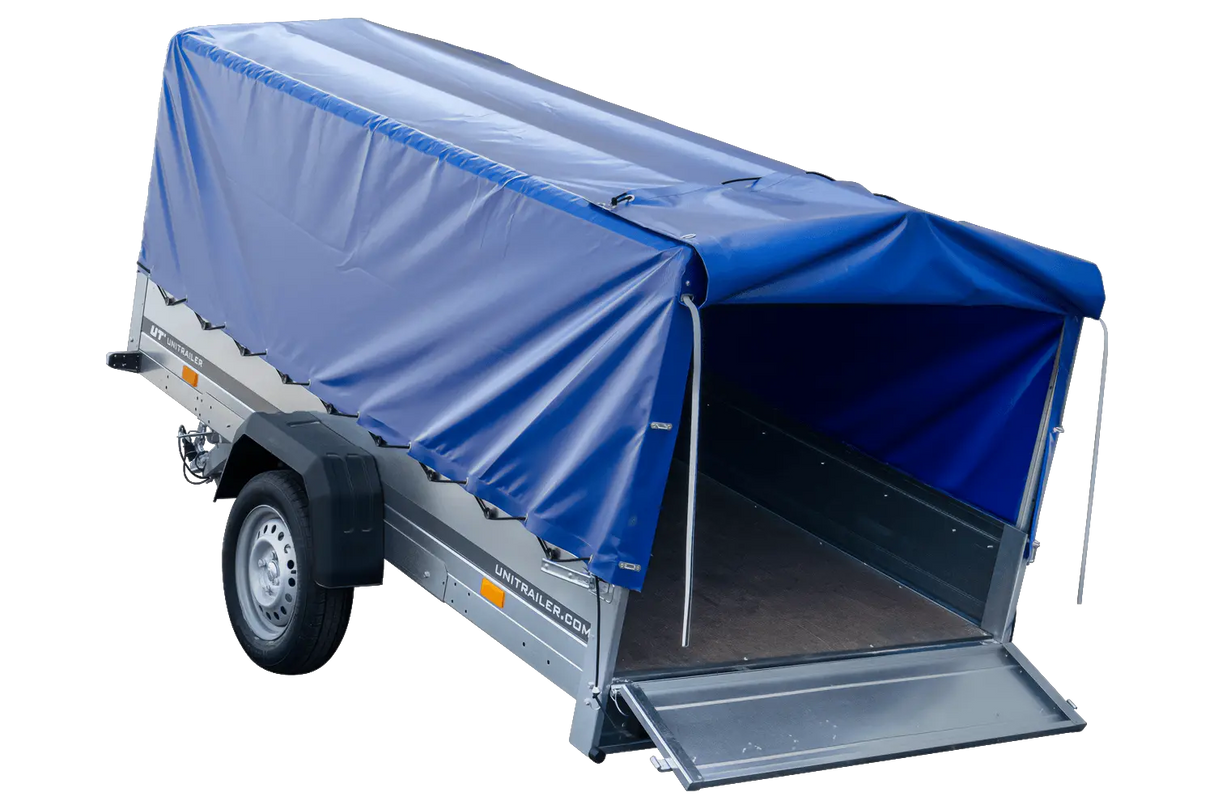 UNITRAILER GARDEN 264 KIPP PKW-Anhänger: Große Ladefläche, Hochplane, Spriegel, Stützrad