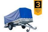 UNITRAILER GARDEN 264 KIPP PKW-Anhänger: Große Ladefläche, Hochplane, Spriegel, Stützrad