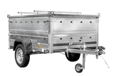 Leichter UNITRAILER GARDEN 201 Kippanhänger mit BIS-Seitenwänden und Alu-Abdeckung