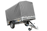 Vielseitiger UNITRAILER Garden Trailer 230 KIPP: Robuster PKW-Anhänger mit Hochplane