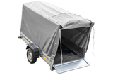 Vielseitiger UNITRAILER Garden Trailer 230 KIPP: Robuster PKW-Anhänger mit Hochplane