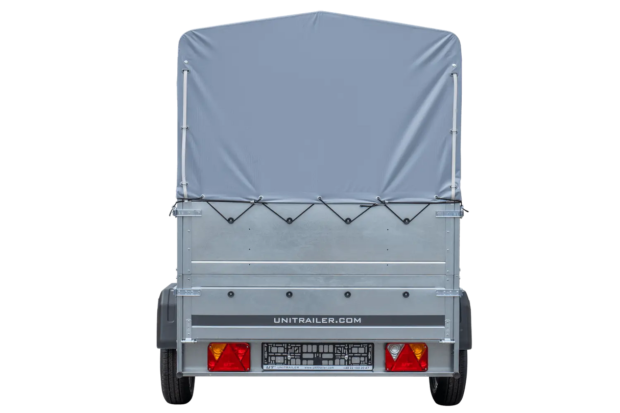GARDEN TRAILER 201 KIPP PKW-Anhänger 750kg ungebremst – Hohe Bordwände, Stützrad, Hochplane, Vielseitig