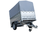 GARDEN TRAILER 201 KIPP PKW-Anhänger 750kg ungebremst – Hohe Bordwände, Stützrad, Hochplane, Vielseitig