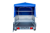 Vielseitiger PKW-Anhänger GARDEN TRAILER 264 KIPP mit Stützrad, Hochplane und Bordwänden