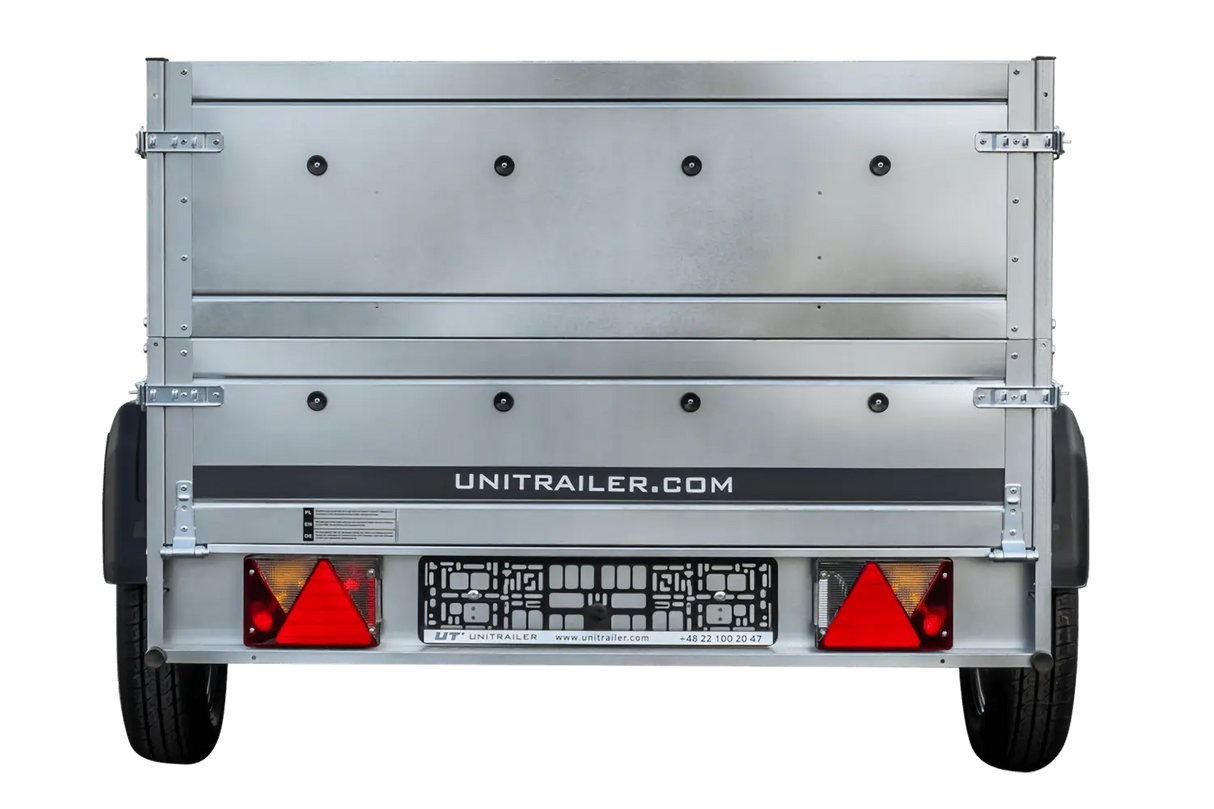 Robuster PKW-Anhänger Kipper 230x125 Garden Trailer 750kg, klappbar, mit Stützrad