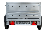 Robuster PKW-Anhänger Kipper 230x125 Garden Trailer 750kg, klappbar, mit Stützrad