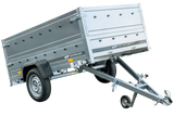 Robuster PKW-Anhänger Kipper 230x125 Garden Trailer 750kg, klappbar, mit Stützrad
