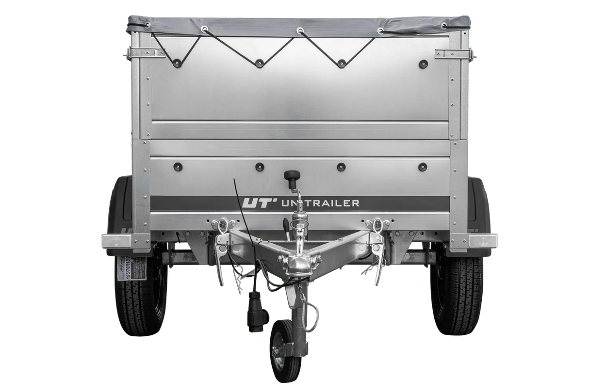 Vielseitiger GARDEN TRAILER 150 KIPP Pkw-Anhänger mit Bordwanderhöhung, Stützrad, Plane