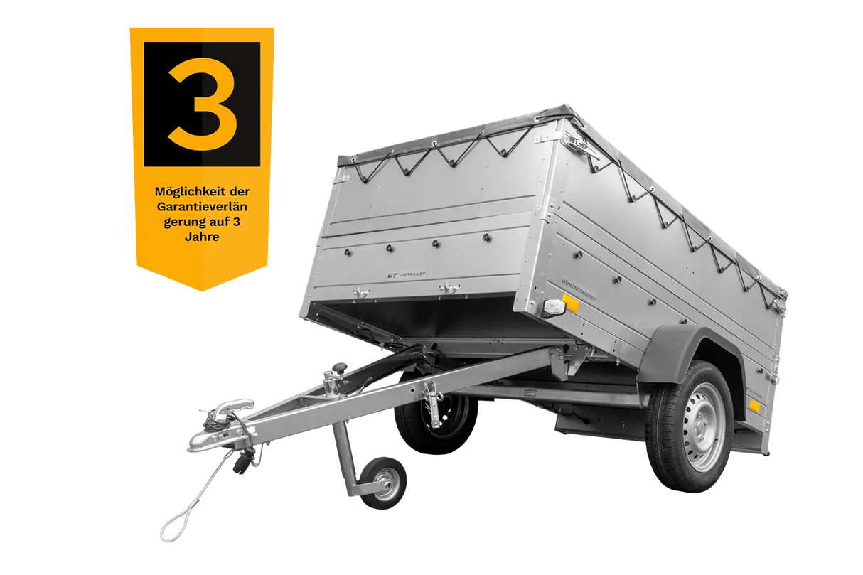 Vielseitiger Pkw-Anhänger Garden Trailer 201 KIPP: 750 kg Traglast, Kippfunktion & Extras