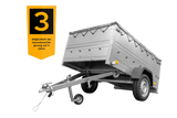 Vielseitiger Pkw-Anhänger Garden Trailer 201 KIPP: 750 kg Traglast, Kippfunktion & Extras