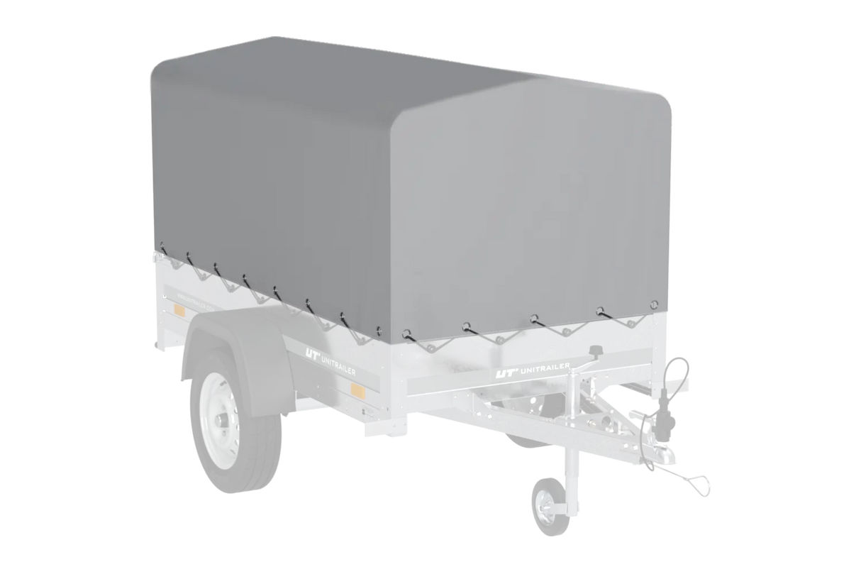 Vielseitiger kippbarer PKW-Anhänger Garden Trailer 200, 750 kg, mit Hochplane & Stützrad