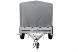 Vielseitiger kippbarer PKW-Anhänger Garden Trailer 200, 750 kg, mit Hochplane & Stützrad