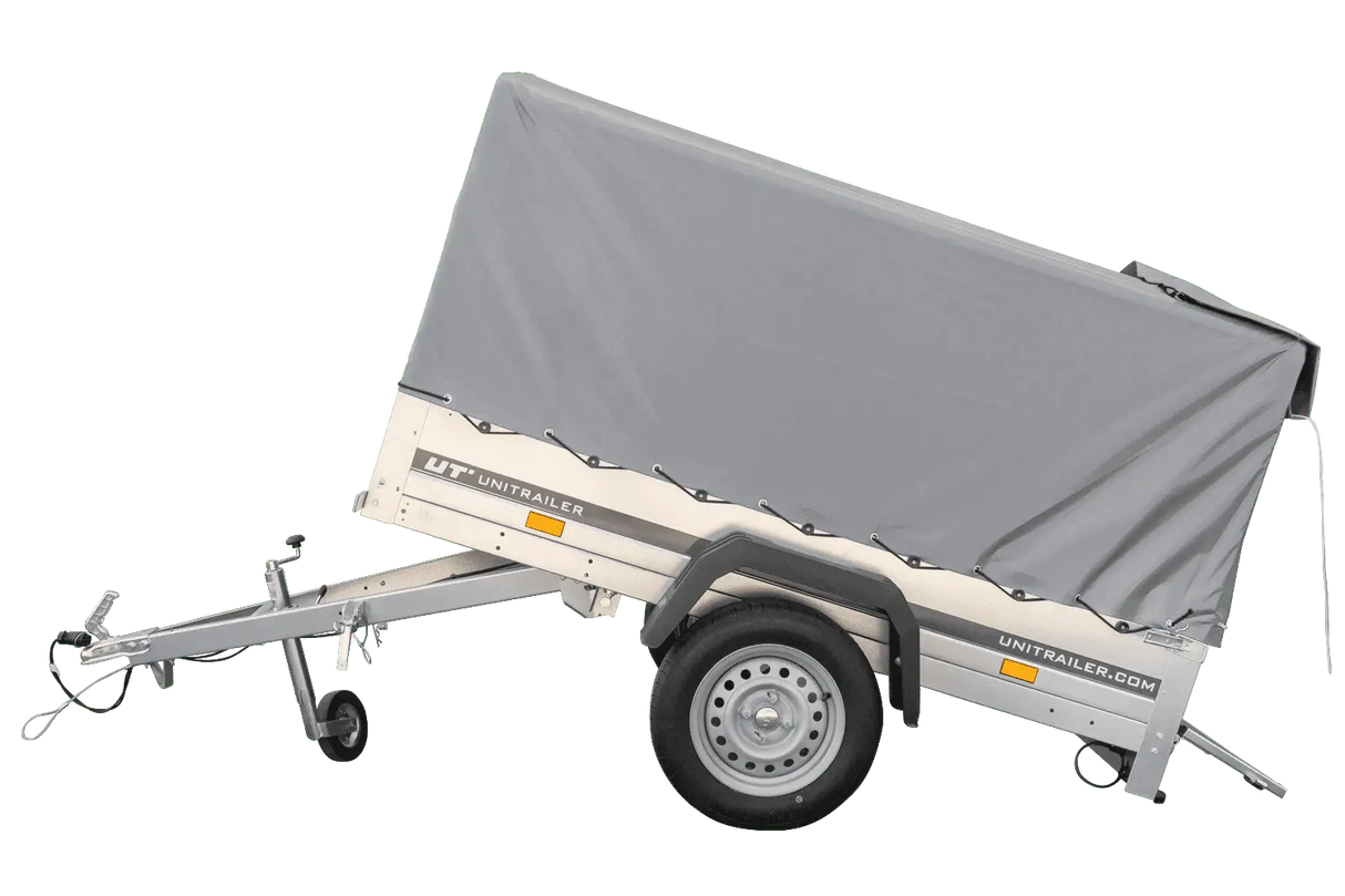 Vielseitiger kippbarer PKW-Anhänger Garden Trailer 200, 750 kg, mit Hochplane & Stützrad