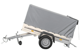 Vielseitiger kippbarer PKW-Anhänger Garden Trailer 200, 750 kg, mit Hochplane & Stützrad