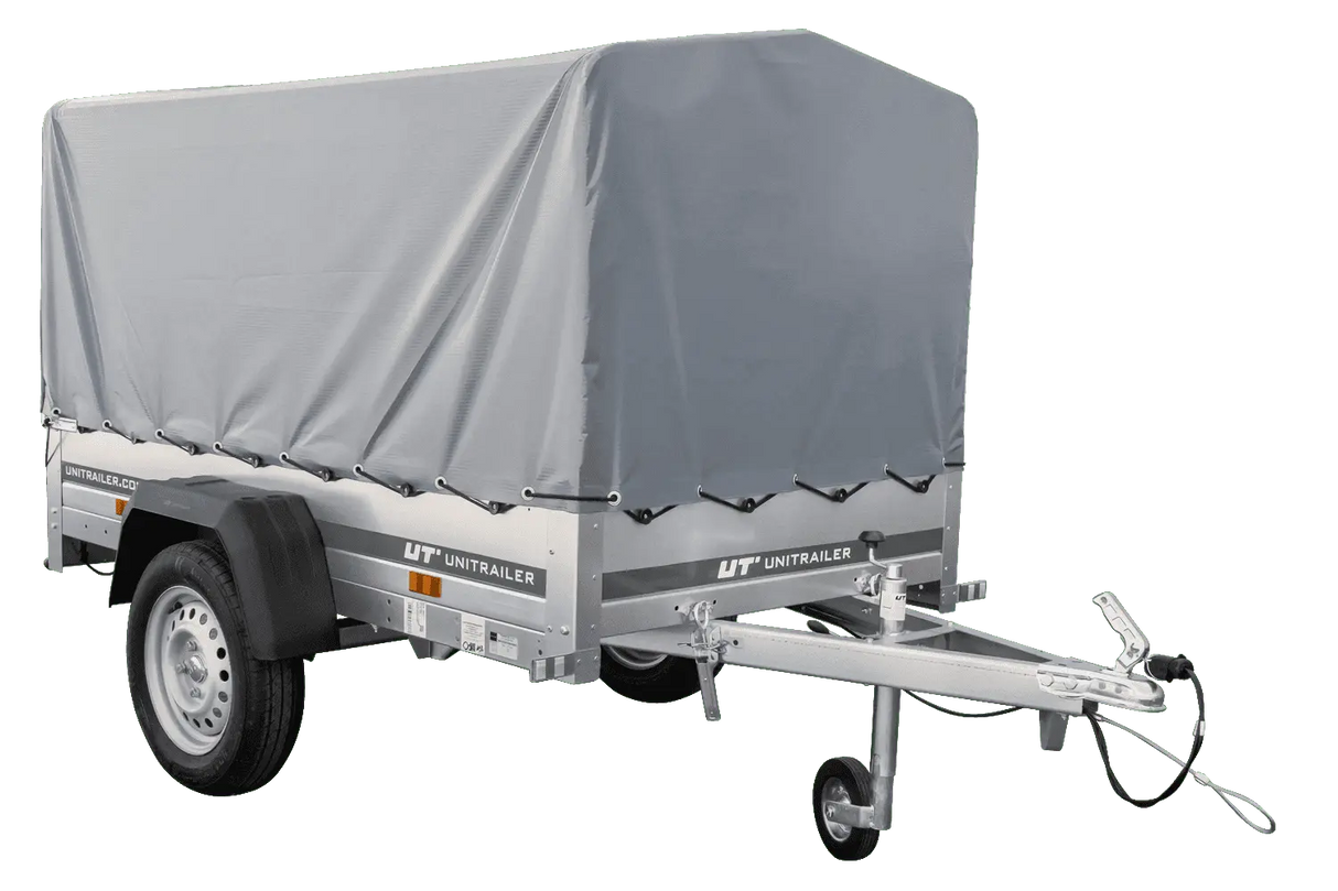 Vielseitiger kippbarer PKW-Anhänger Garden Trailer 200, 750 kg, mit Hochplane & Stützrad