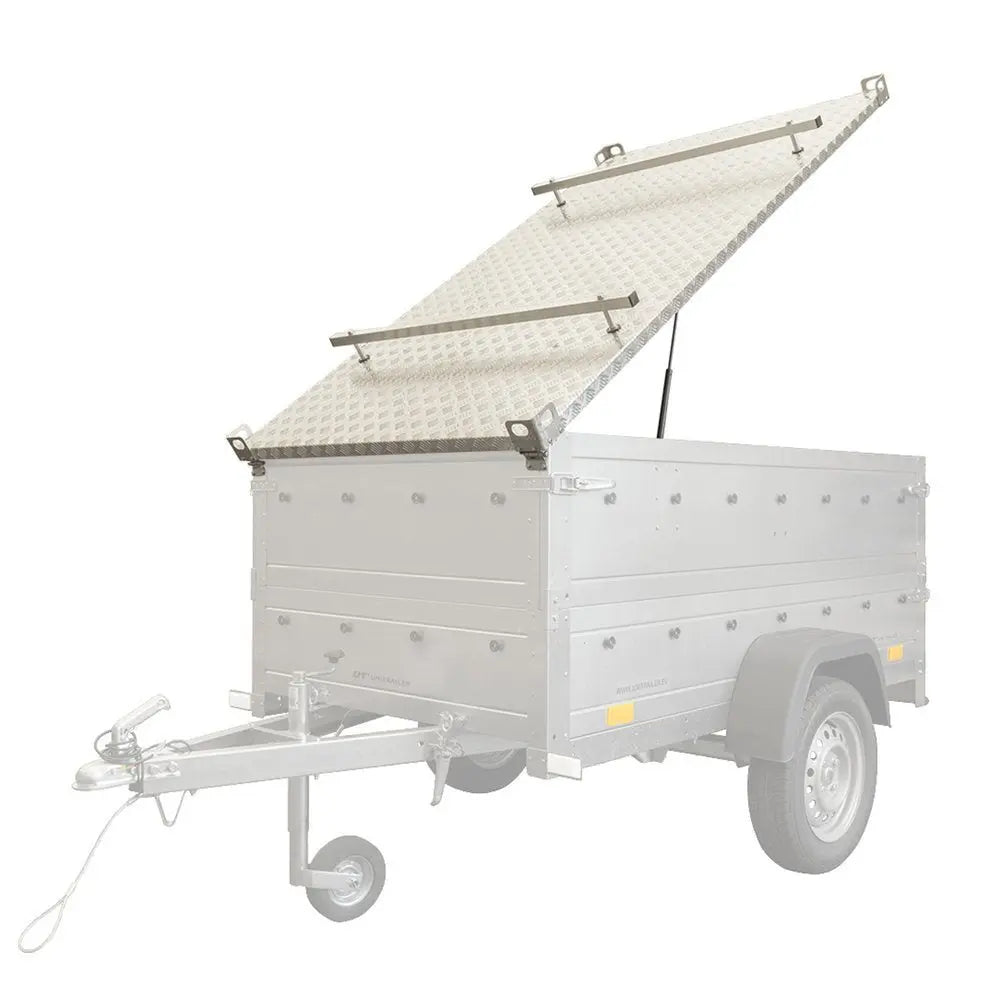 UNITRAILER Gartenanhänger 200 KIPP, 750 kg, mit Alu-Deckel, 200x106 cm