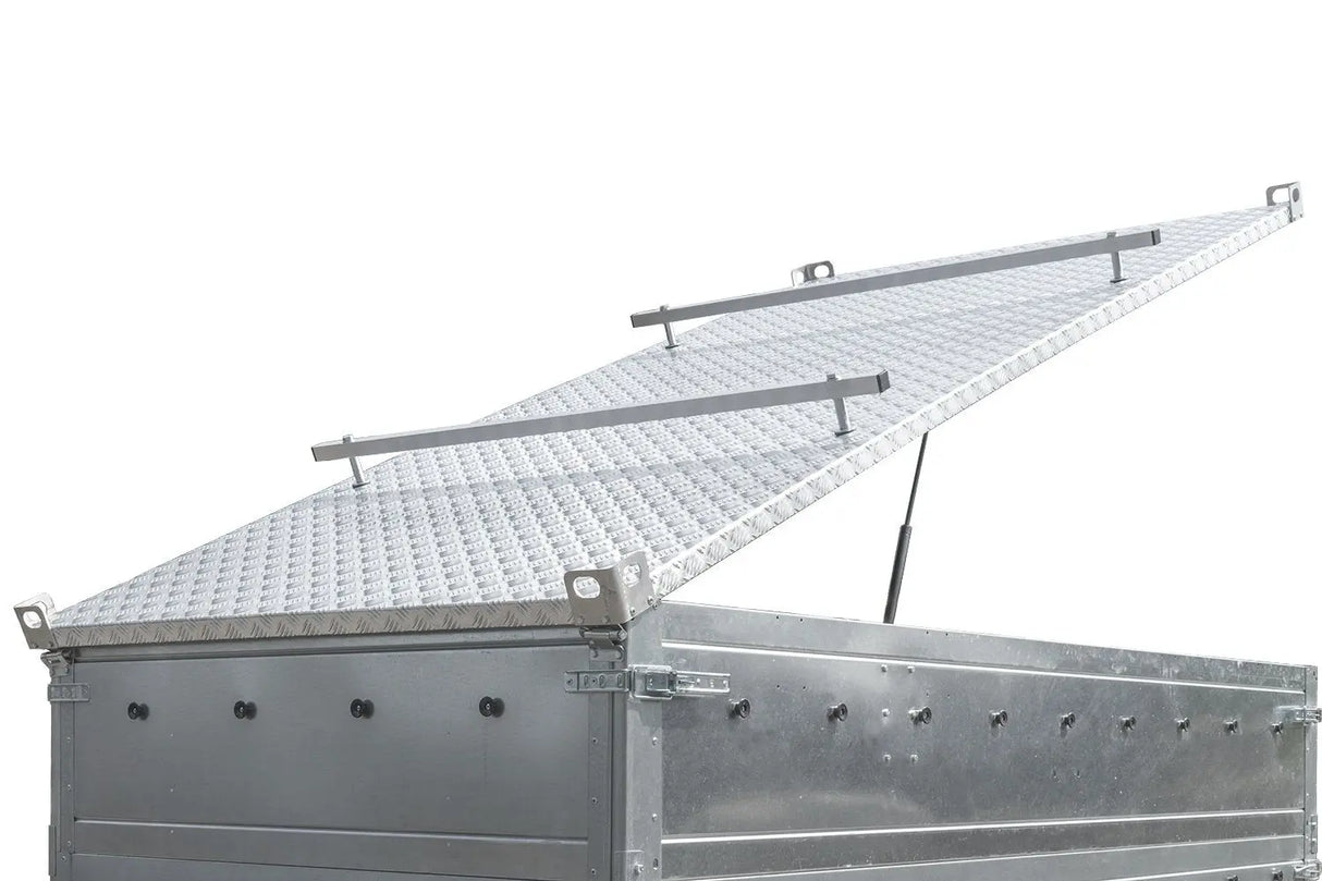 UNITRAILER GARDEN TRAILER 264 KIPP: PKW-Anhänger mit Bordwandaufsatz & Alu-Deckel