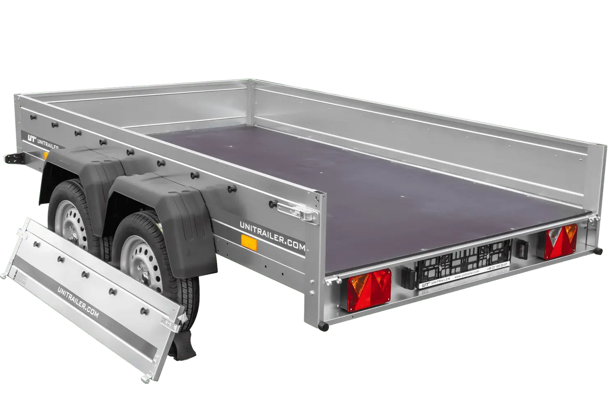 UNITRAILER GARDEN 265/2 KIPP Doppelachsanhänger: Robuster Kipp-Anhänger für PKW, 750kg ZGG