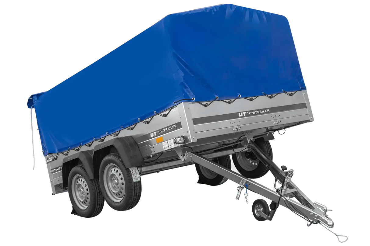 UNITRAILER GARDEN 265/2 KIPP Zweiachsanhänger 264x150 mit H-800 Rahmen & blauer Plane