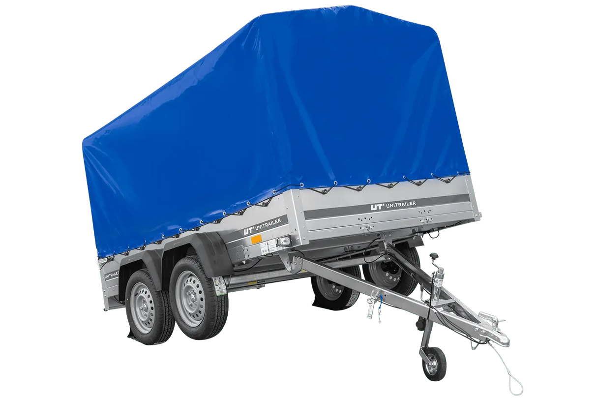 UNITRAILER GARDEN 265/2 Kipp Zweiachs-PKW-Anhänger mit Hochplane und robustem Rahmen