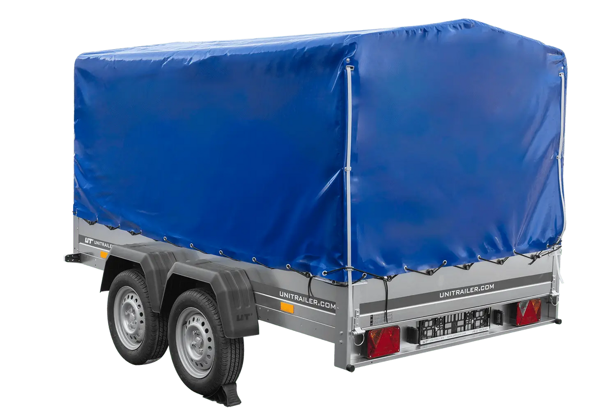 UNITRAILER GARDEN 265/2 Kipp Zweiachs-PKW-Anhänger mit Hochplane und robustem Rahmen