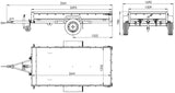 UNITRAILER Garden Trailer 264 KIPP: Robuster kippbarer PKW-Anhänger mit Flachplane