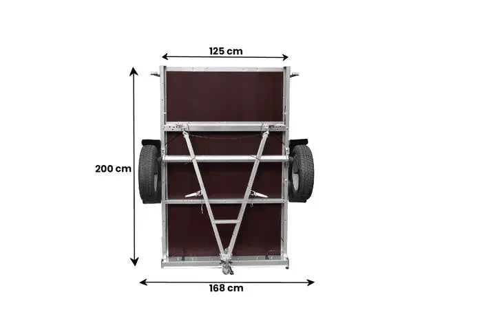 UNITRAILER Gartenanhänger 201 KIPP: Robuster, ungebremster Pkw-Anhänger mit Kippfunktion