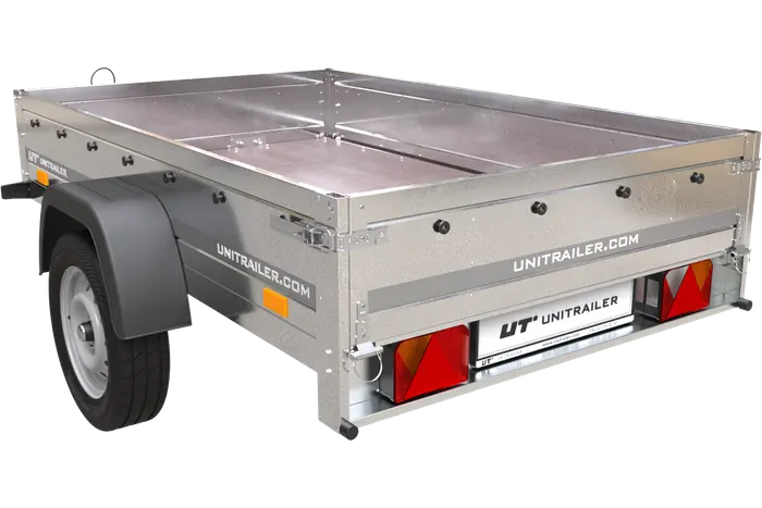 UNITRAILER Gartenanhänger 201 KIPP: Robuster, ungebremster Pkw-Anhänger mit Kippfunktion