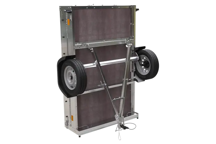UNITRAILER Gartenanhänger 201 KIPP: Robuster, ungebremster Pkw-Anhänger mit Kippfunktion