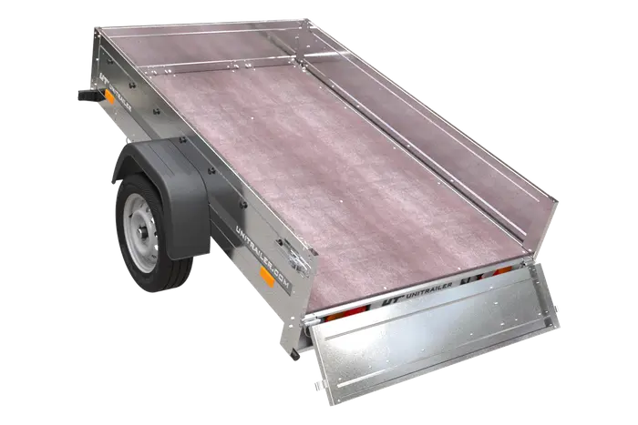 UNITRAILER Gartenanhänger 201 KIPP: Robuster, ungebremster Pkw-Anhänger mit Kippfunktion