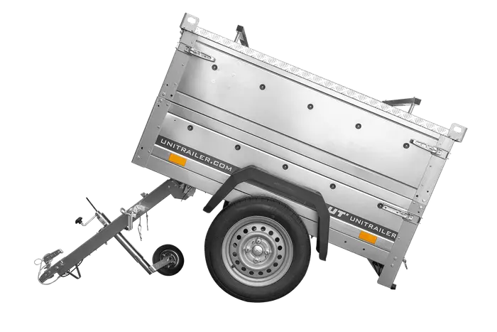 UNITRAILER GARDEN 150 KIPP Einachsanhänger mit BIS-Seitenwänden und Alu-Abdeckung