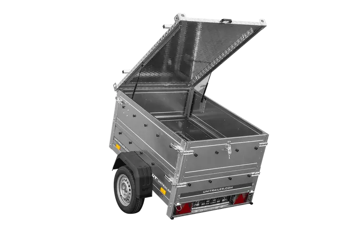 UNITRAILER GARDEN 150 KIPP Einachsanhänger mit BIS-Seitenwänden und Alu-Abdeckung