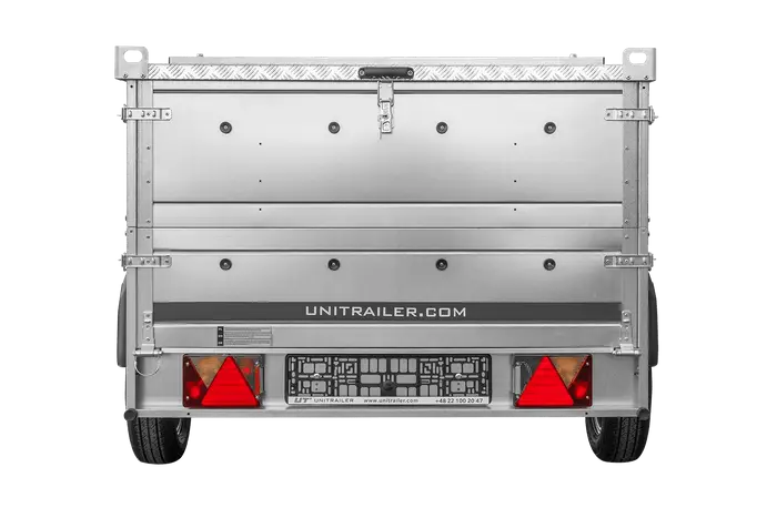 Robuster UNITRAILER GARDEN 230 KIPP Einachs-Anhänger mit Bordwandaufsatz Alu-Deckel
