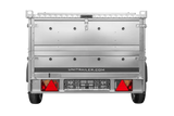 Robuster UNITRAILER GARDEN 230 KIPP Einachs-Anhänger mit Bordwandaufsatz Alu-Deckel