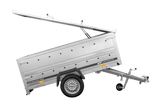 Robuster UNITRAILER GARDEN 230 KIPP Einachs-Anhänger mit Bordwandaufsatz Alu-Deckel