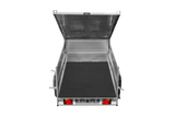Robuster UNITRAILER GARDEN 230 KIPP Einachs-Anhänger mit Bordwandaufsatz Alu-Deckel