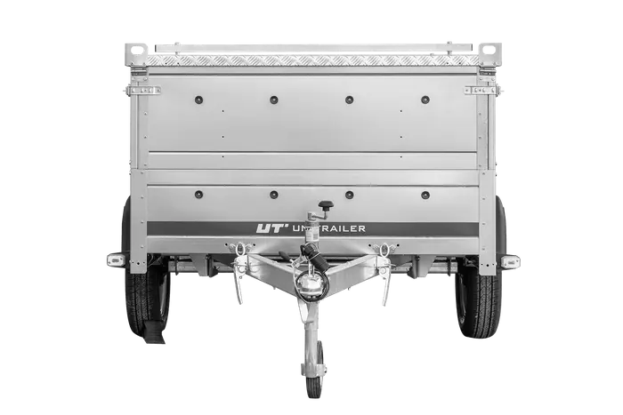 Robuster UNITRAILER GARDEN 230 KIPP Einachs-Anhänger mit Bordwandaufsatz Alu-Deckel