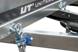UNITRAILER 230 KIPP Gartenanhänger: Kippbar, Stützrad, 110cm Rahmen, blaue Plane