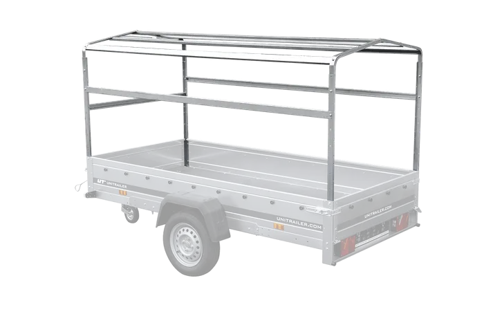 Robuster Kipp-Anhänger Garden Trailer 264/2, H-1100 Plane, Stützrad, Doppelachse