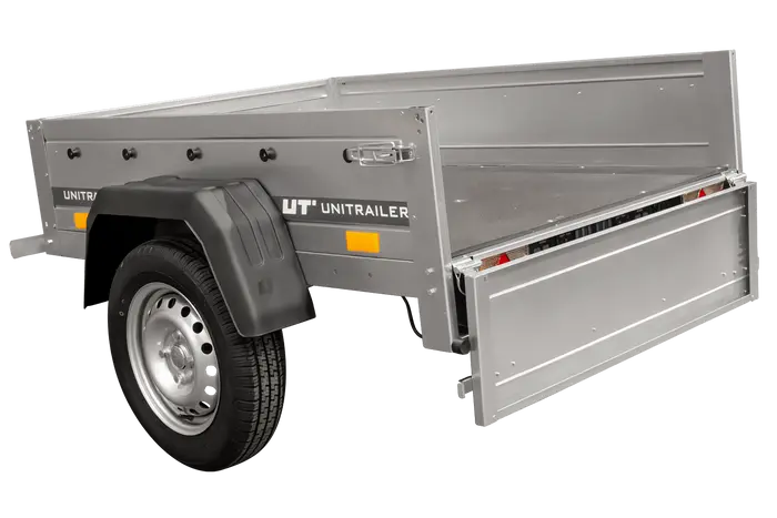 Vielseitiger Kippbarer Gartenanhänger: 750kg Lasten, 150x106cm Ladefläche, platzsparend