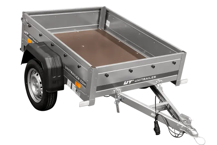 Vielseitiger GARDEN TRAILER 150 KIPP Pkw-Anhänger mit Bordwanderhöhung, Stützrad, Plane